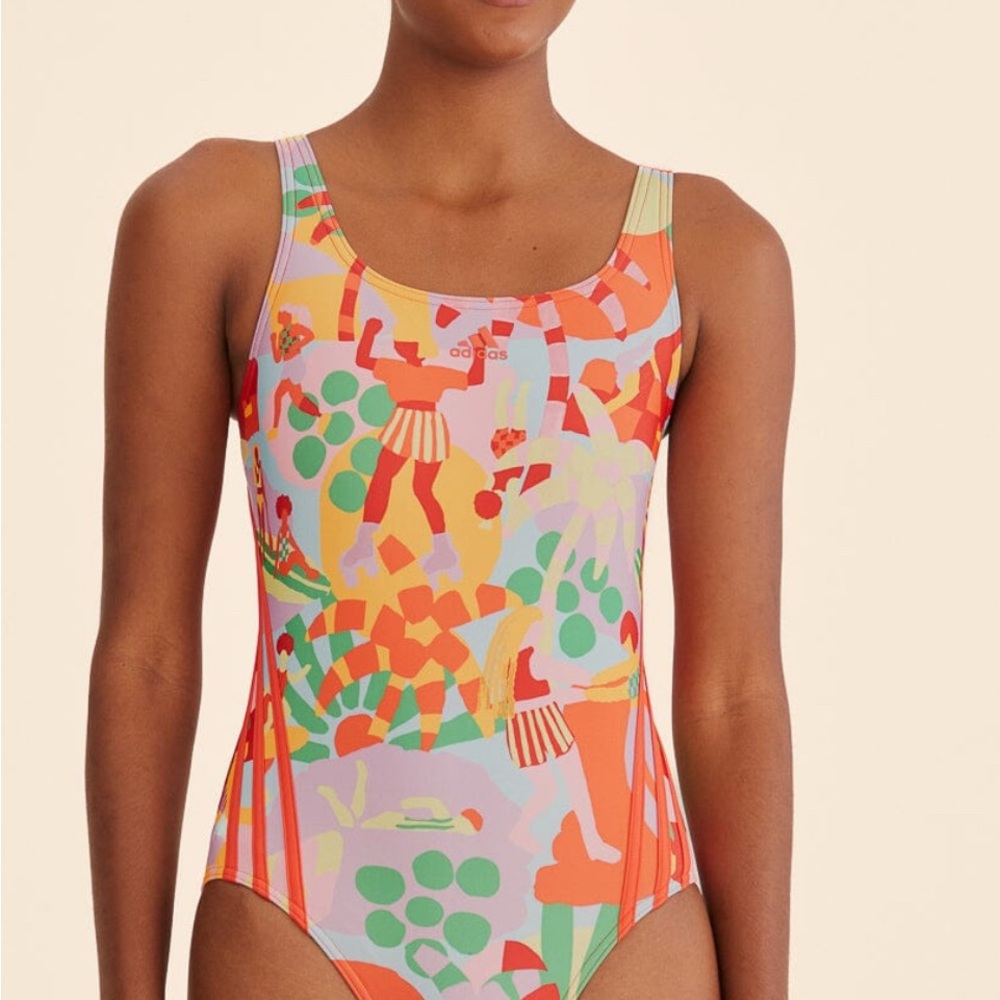 Adidas Farm Swimsuit Pearl Citrine Women’s Size 16